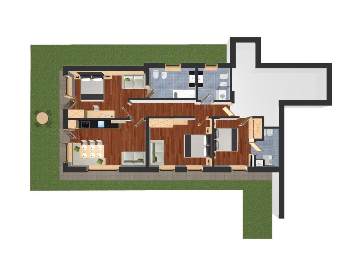 Residence Ravisa Dolomites Selva di Val Gardena Luaran gambar